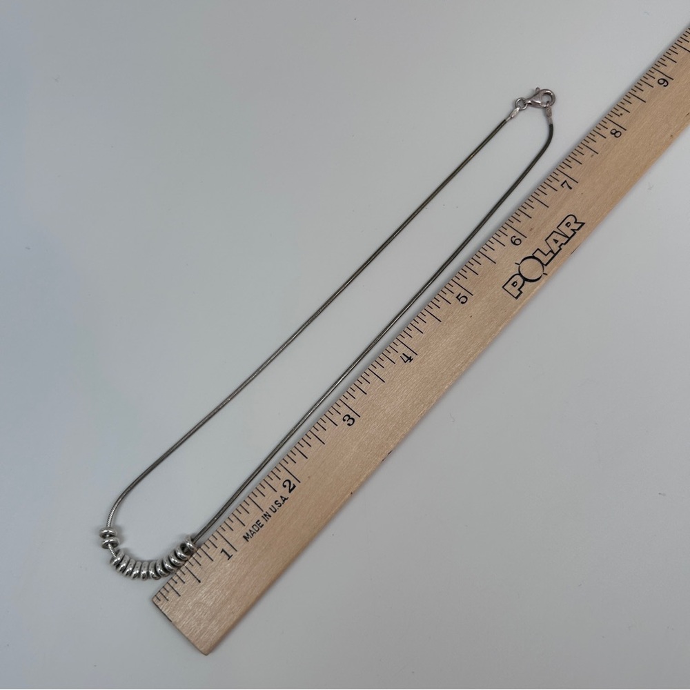 Silpada Designs Sterling Silver Snake Chain Necklace with Silver Accents - Picture 2 of 3